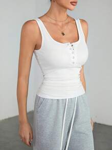 SHEIN Tall Women's Casual Solid Color Versatile Camisole