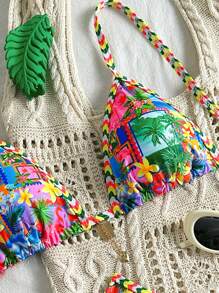 女士比基尼套装 - 彩色 - 查看 4