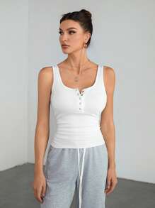 SHEIN Tall Women's Casual Solid Color Versatile Camisole