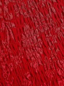 Sweetra Plus Size Women Elegant Floral Jacquard Double Layer Hem Tube Top Mini Dress, Suitable For Holiday,Party, Dance Events Wedding Day Wedding Guest - Red - View 7