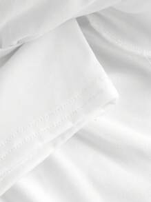 Girlism Teen Girl White Solid Low Waist Cute Dual Layer Flounce Cake Skirt With Anti-Flashing Shorts, Collegiate Style Cake Skirt