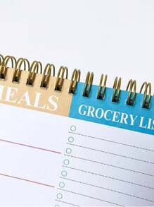 Meal Planner Pad | 5.6x8.5 Inch 90 Pages Weekly Meal Planner Notepad For Organized Weekly & Daily Planning