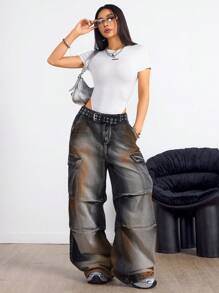 Coolane Women's Fall Streetwear Y2K Knit Textured Bodysuit