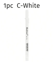 (1 支/5 支/10 支) 白色/金色/银色荧光笔，适合学生用于艺术绘画、素描光泽、手册黑色纸板笔返校 - 彩色 - 查看 10