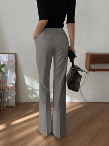 DAZY Women's Long Flared Pants, Slimming And Lengthening,Women Dress Pants
