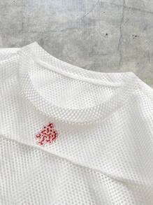 Manfinity RebelGame Men's Digital Printed Loose Fit Knit Short Sleeve T-Shirt - White - View 5