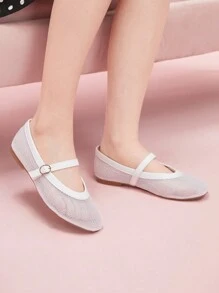 CUCCOO DOLLMOD Giày lười đế bằng đơn giản thời trang dành cho nữ, mặc hàng ngày - trắng - Xem 5