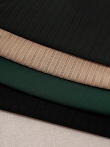 CovetEZ Plus Size Women's Solid Color Casual Tank Tops In Different Necklines - Multicolor - View 4