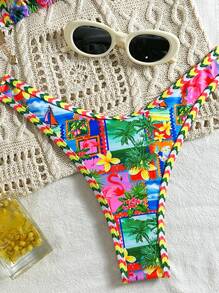 女士比基尼套装 - 彩色 - 查看 5