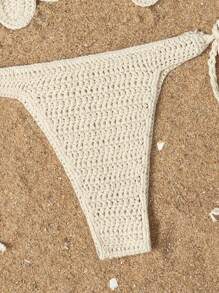 Swim Mod Cubierta de playa de verano de punto sexy para vacaciones de mujer - Plateado - Ver 4