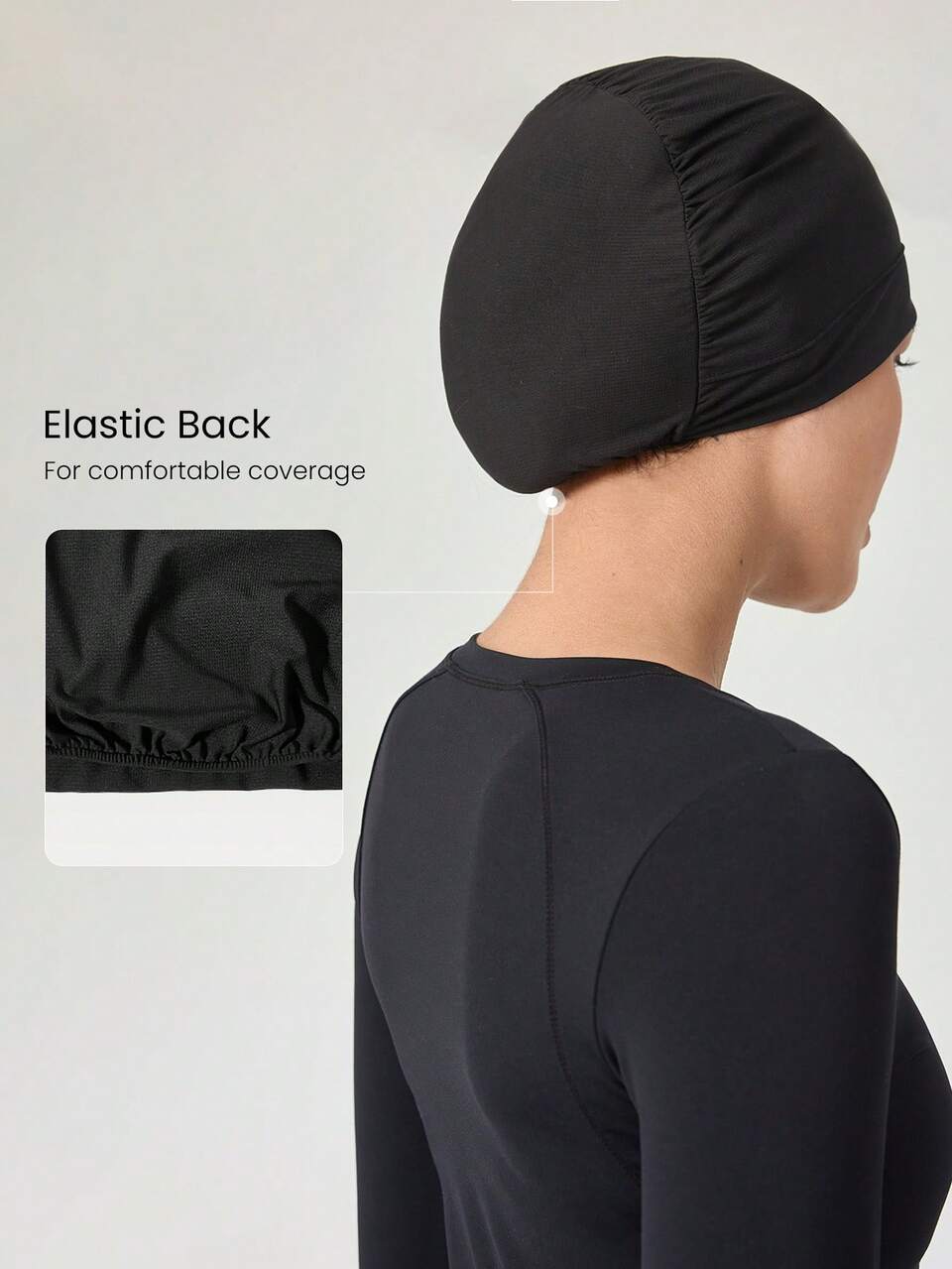 Flex Fit Performance Elastic Wrapping Running Hijab Beanie Daily Active