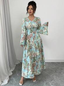 Al Najma Vestido de estilo árabe casual y sencillo de moda para mujer, para uso diario, modesto