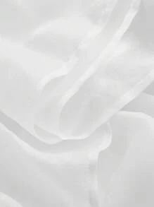 SHEIN MOD Bianco,Estivo,Elegante,Abito da donna per invitata a matrimonio,Abito corto davanti e lungo dietro con lunghezza regolabile,Outfit da vacanza e spiaggia,Abito per Mardi Gras e laurea - Bianco - Visualizzare 11