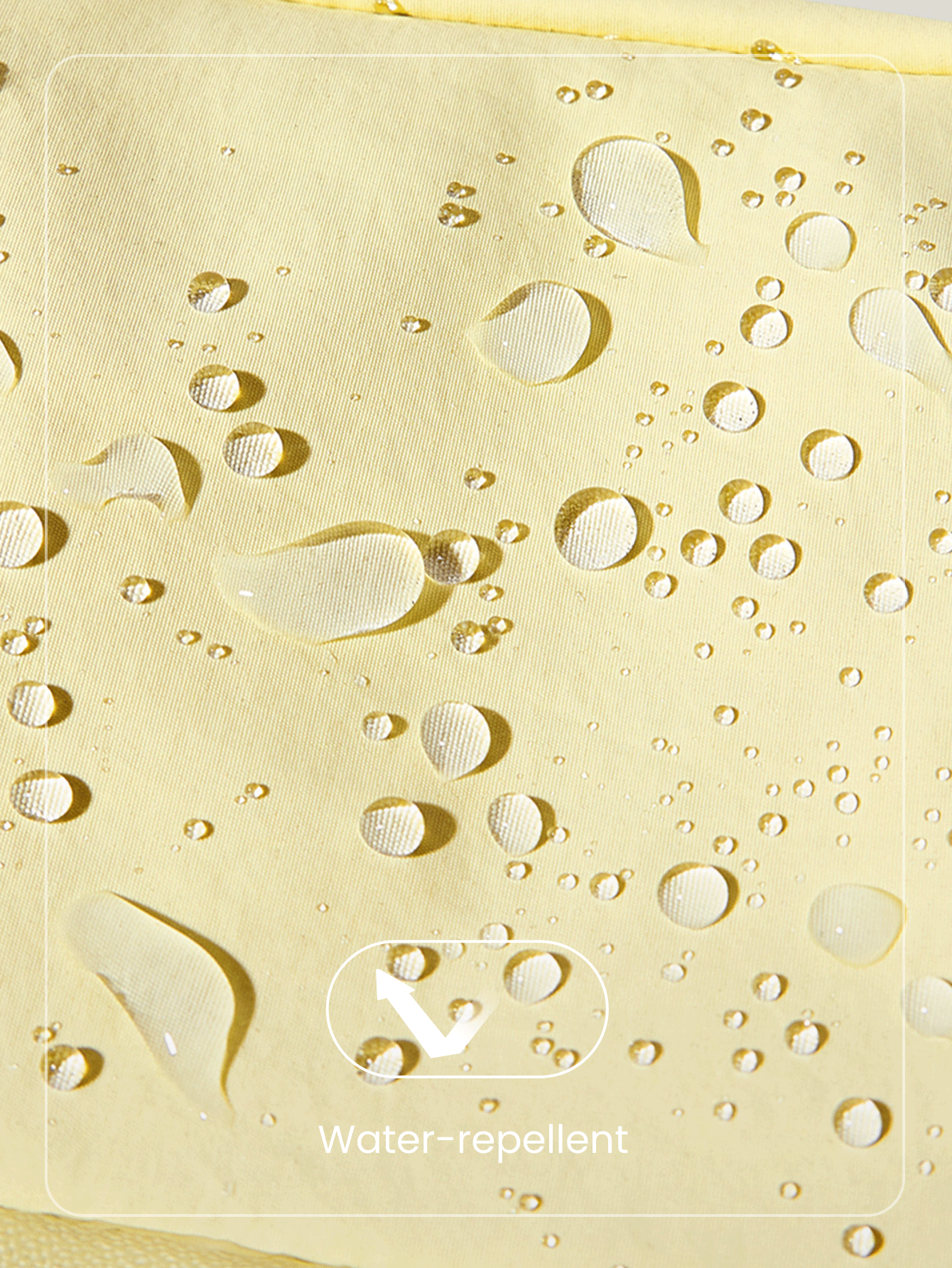 GLOWMODE 0.7L 哑光拉链随身腰包防水斜挎包带可调节肩带 - 黃色 - 查看 7