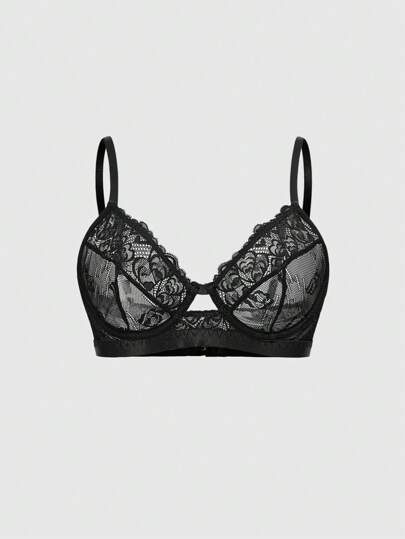 Kawaii Sexy Lace Wire-Rim Lingerie Bra, Minimalist And Fashionable For Casual Everyday Wear