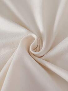 男童街头风连帽短袖T恤短裤套装，时尚嘻哈风，展现青春活力。胸前字母印花彰显个性。适合街头休闲装 - 卡其色 - 查看 4