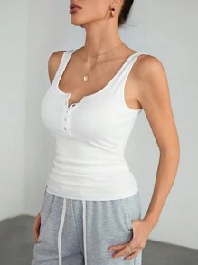 SHEIN Tall Women's Casual Solid Color Versatile Camisole