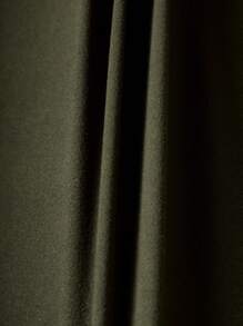 Manfinity Underwear&Sleepwear Basics 男士字母印花短袖睡衣套装 - 軍綠色 - 查看 6