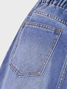 Loose Casual Commuter Jeans For Teenage Boys, American Street Style, Fashion Versatile All-Match Washed Oversized Straight Leg Jeans, New Arrival 2025