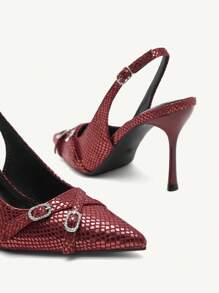 CUCCOO CHICEST Escarpins femme à talon haut casual avec décoration métallique bout pointu