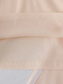 SHEIN Explorewe 2pcs Young Girl Casual Daily Short Sleeve Polo Shirt And Long Pants Set - Apricot - View 6