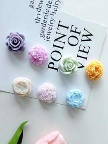 Moldes de silicona con aroma de flores de peonía y rosa 3D para decoración de velas, DIY artesanía con resina epoxi, yeso y arcilla