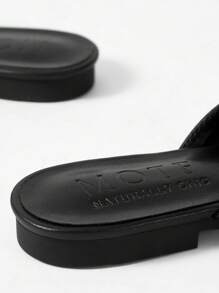 MOTF PREMIUM COMFORTABLE DAILY WEAR FLAT SLIP-ON SHOES FOR WOMEN FOR CHRISTMAS - Black - View 8