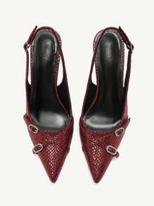 CUCCOO CHICEST Escarpins femme à talon haut casual avec décoration métallique bout pointu