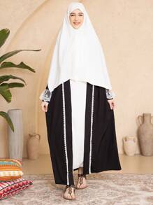 Teen Girl Simple Fashion Casual Daily Two-Piece Set: Jacket & Dress