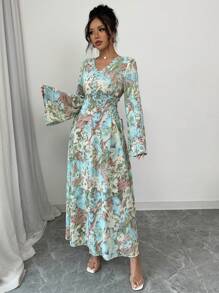 Al Najma Vestido de estilo árabe casual y sencillo de moda para mujer, para uso diario, modesto