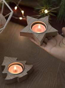 Christmas Decor Assorted Candle Holder Set
