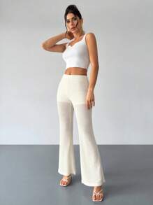 Firerie Women's Spring Dress Elegant Romantic Fashion Commuter Sexy Elegant Wind Beach Vacation Slim Knit Apricot Trousers For Party, Vacation, Romantic Dating And Wedding Birthday Dresses, Valentine's Day Women's Dresses, Vacation Women's Dresses, Music Festival Women's Dresses, Island Vacation - White - View 4