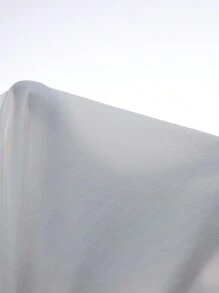 SHEIN EZwear 2pcs/Set Women Plus Size White Round Neck T-Shirt And Letter Print Pants Set,Spring Summer Clothes - Black - View 6