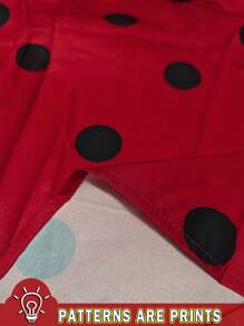 SHEIN Clasi Plus 女士休闲圆点无袖衬衫，秋季女士，适合夏季 - 紅色 - 查看 3