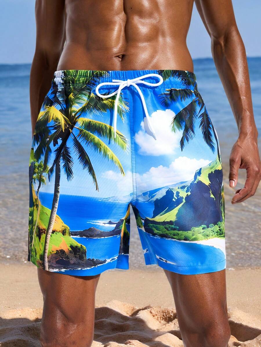 Surfspeed Traje de baño casual y de moda sencillo para hombres, de uso diario - Multicolor - Ver 1