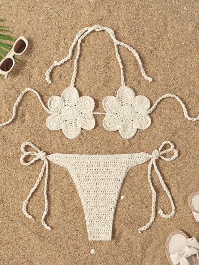 Swim Mod 女士度假夏季海滩针织性感罩衫