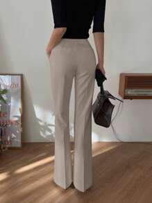DAZY Women's Flared Long Pants, Slimming And Leg-Lengthening Women Dress Pants