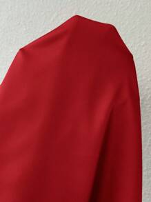 SHEIN Privé Camisa sin cuello champán de unicolor con pliegues y sin mangas, conjunto elegante y sencillo para usar en la oficina en verano