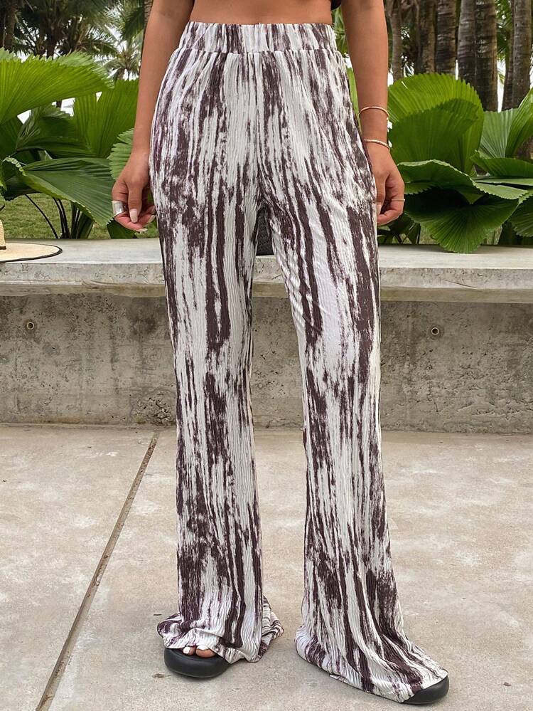 Women's Wide Leg Loose Casual Business Pants, Suitable For Beach Vacation, Summer Boho