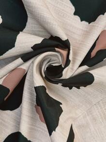 SHEIN LUNE Plus Size Women Square Neck Sleeveless Tie Waist Leopard Print Wide Leg Jumpsuit Spring Outfits For Women Summer Outfits For Women Summer Clothes Easter Outfit Women Western Wear Women - Multicolor - View 7