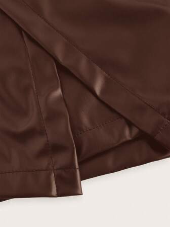 SHEIN Privé 时尚高腰修身仿皮短裤，秋冬季百搭设计