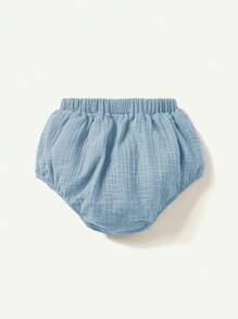 Cozy Pixies 2 Peças Conjunto de Top de Manga Curta e Shorts com Padrão de Cavalaria Marinho para Bebê Menino
