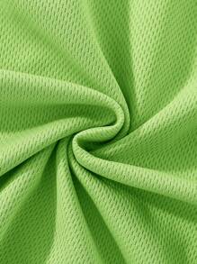 SHEIN Leap Crew 3pcs/Set Teenage Boys Casual Bear Print Short Sleeve T-Shirts - Green - View 3