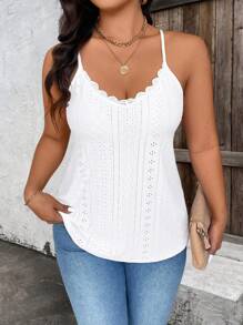 SHEIN LUNE Multiple Piezas/Set Variedad de Colores Camiseta tipo Cami con Encaje - Multicolor - Ver 4