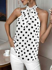 SHEIN Privé Women's Casual Minimalist Shirt, Daily Wear - White - View 6