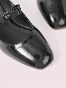 CUCCOO DOLLMOD Women's Mary Jane School Style High Heels - Black - View 3