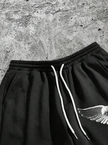 Manfinity VCAY Pantalones cortos casuales para hombres, estilo minimalista para uso diario