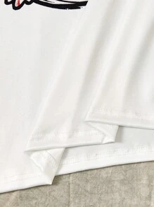 SHEIN Teen Boys Casual Cool Comfortable Long Sleeve Hoodie And Long Pants - Black - View 4