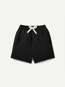 Cozy Pixies 2 Stücke/Set Baby Jungen/Mädchen Farbblock-Naht Rundhals Kurzarm-Top und Sport-Shorts