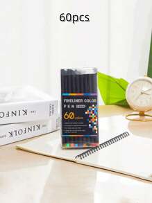 Marcadores de punta fina de colores para dibujar, llevar un diario, tomar notas y colorear calendarios - Paquete de 12/24/36/48/60/100 - Multicolor - Ver 8